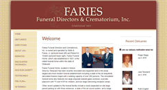 Desktop Screenshot of fariesfuneralhomes.com