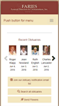 Mobile Screenshot of fariesfuneralhomes.com